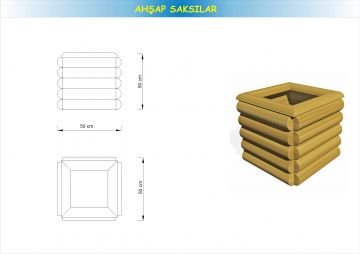 Ahşap Saksı Kütük