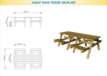 İkili Piknik Masası