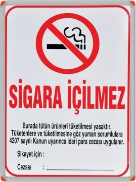 Sigara İçilmez Panosu 50*70 