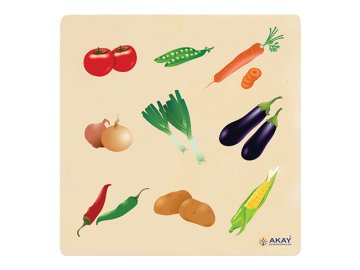 AHŞAP PUZZLE SEBZELER (30x30)