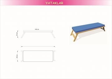 Katlanır Ayak Ahşap Kampet