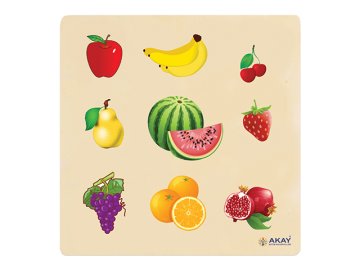 AHŞAP PUZZLE MEYVELER (30x30)