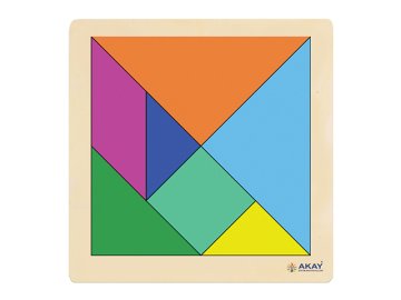 AHŞAP PUZZLE TANGRAM (30x30)