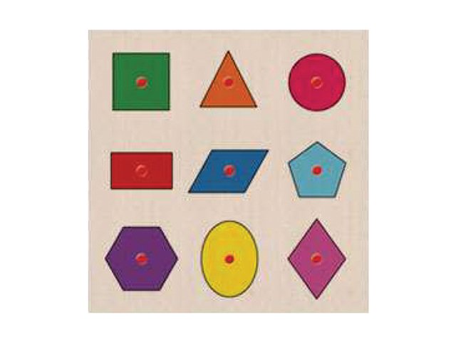 AHŞAP PUZZLE GEOMETRİK ŞEKİLLER (30x30)