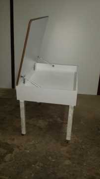 Bazalı masa 85x65x75 h