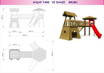 Ahşap Piramit Kule Park
