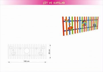 Dış Mekan Renkli Çit m2