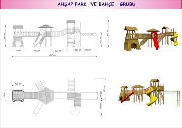 Üç Kuleli Döner Kaydıraklı Park