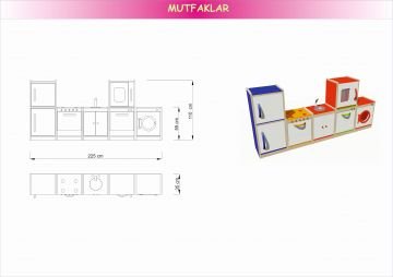 Ahşap Modüler Mutfak Köşesi