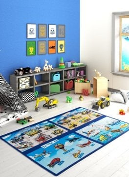 Oyun ve Eğitim Halıları Vehıcles 200*290