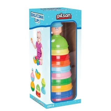 PİLSAN EDUCATİONAL STACKİNG CUPS  EĞİTİCİ RENKLİ KAPLAR