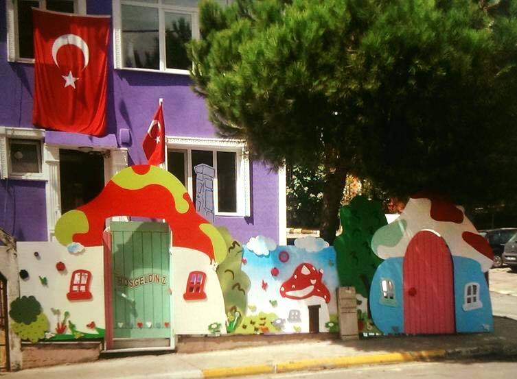 Dış mekan Mantar figürlü kapı giydirmesi m2