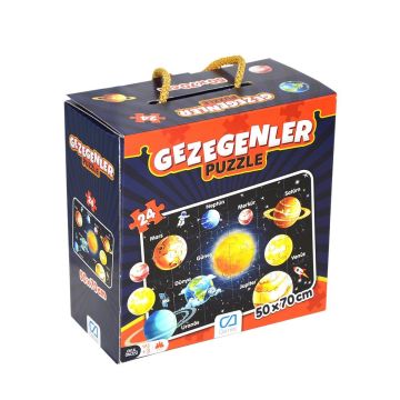 CA GAMES PUZZLE GEZEGENLER 24 PARÇA 50x70 CM