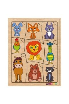 AHŞAP PUZZLE  BİL BAKALIM KİME AİT HAYVANLAR