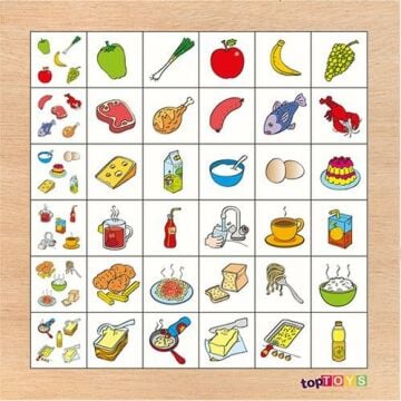 AHŞAP PUZZLE RESİMDEKİLERİ BUL YİYECEKLER