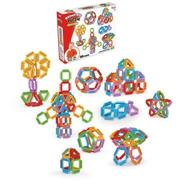 Geometrik Puzzle 64 Parça -Dede