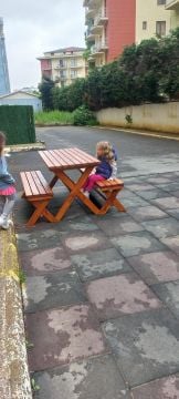 Piknik masası banklı 140 cm