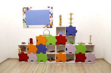 Anasınıfı dolabı puzzel modeli