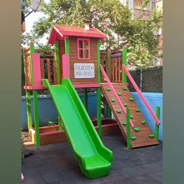 Kum havuzlu Tırmanma Çıkışlı Oyun parkı