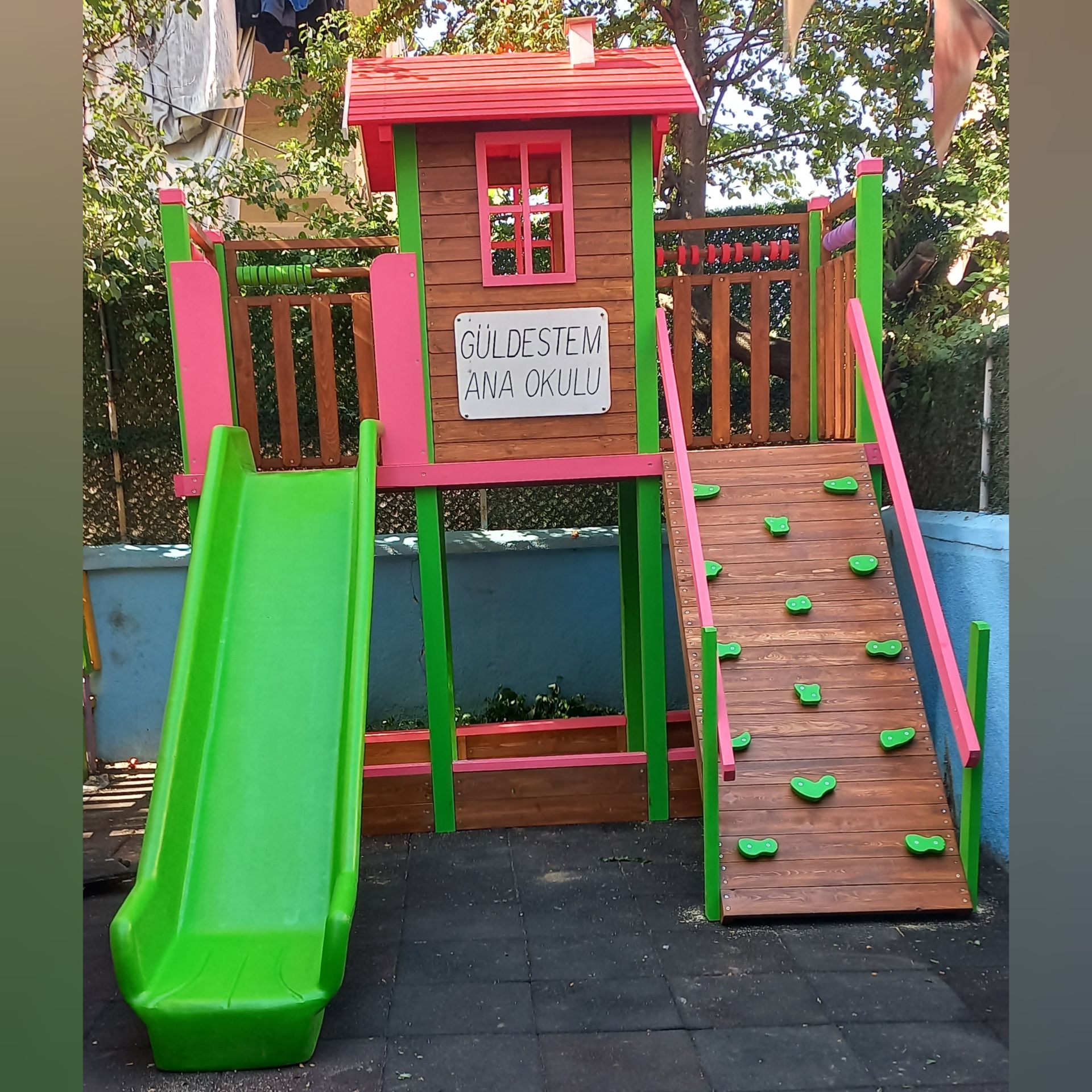Kum havuzlu Tırmanma Çıkışlı Oyun parkı