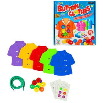 HOBİ KUTU OYUNU  BUTTON CLOTHES 4+