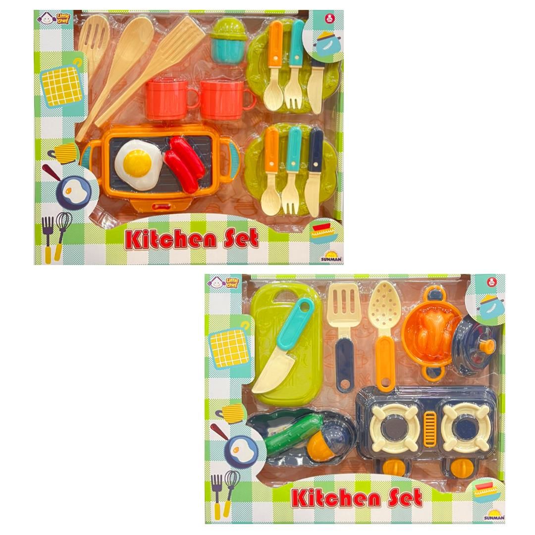 KİTCHEN SET  MUTFAK GEREÇLERİ OCAKLI KAHVALTI TAKIMI 3+