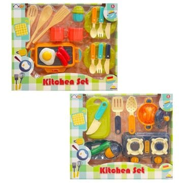 KİTCHEN SET  MUTFAK GEREÇLERİ OCAKLI KAHVALTI TAKIMI 3+