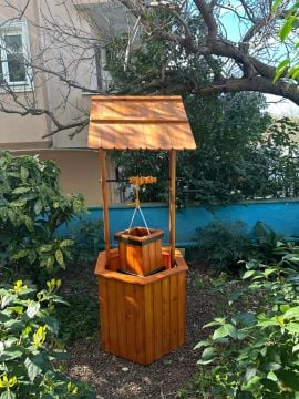 Ahşap kuyu Kovalı çap 90 cm