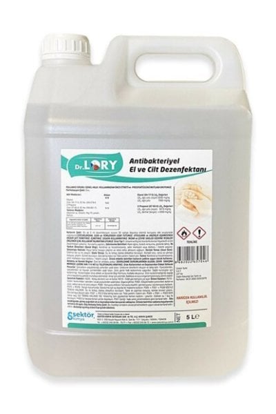 DR. LORY ALKOL BAZLI EL VE CİLT DEZENFEKTANI 5 LT