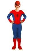 Örümcek Adam Kostümü Çocuk Spiderman Kıyafeti Lisanslı