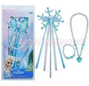 Disney Frozen Elsa Kostümü Karlar Ülkesi Prenses Kıyafeti Lüks 7-9 Yaş