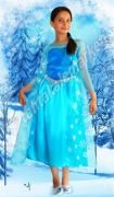 Disney Frozen Elsa Kostümü Karlar Ülkesi Prenses Kıyafeti Lüks 7-9 Yaş