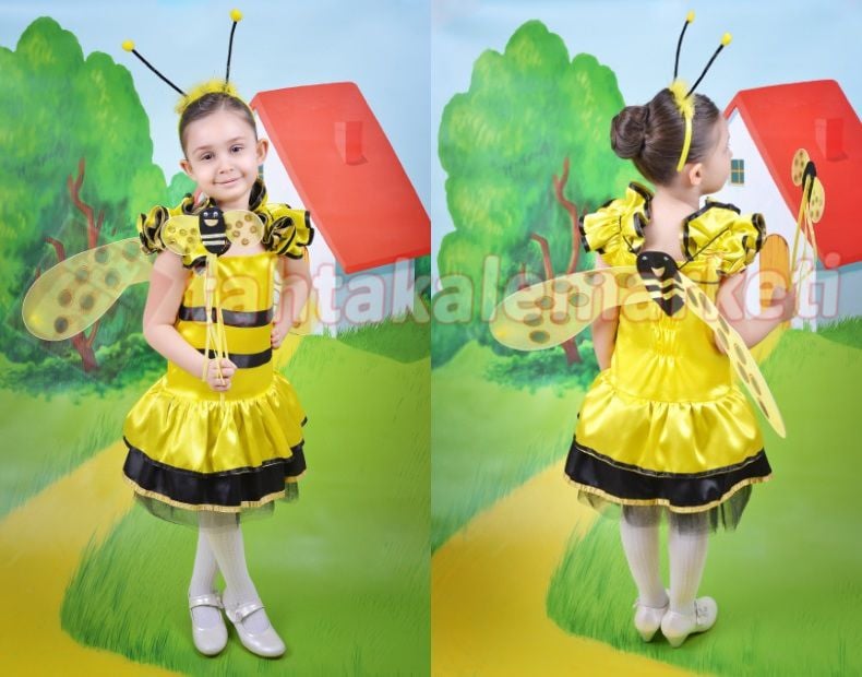 Arı Kız Kostümü Çocuk Arı Kıyafeti