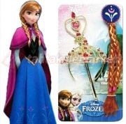 Frozen Elsa Taç Peruk Seti Takımı