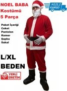 Polar Noel Baba Kostümü Kürklü