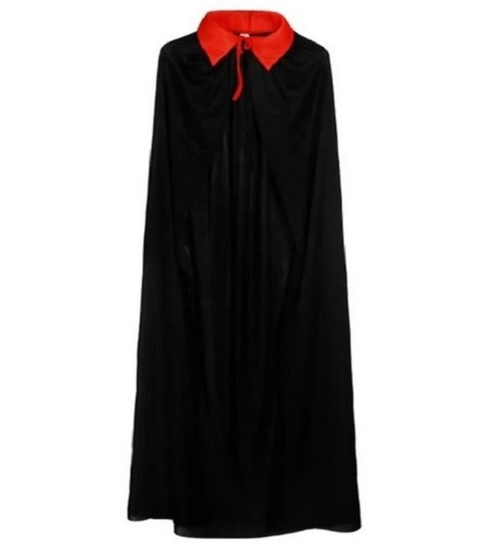 Halloween Vampir Drakula Pelerini Yetişkin Boy 110 cm