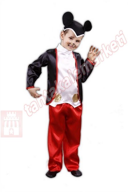 Mickey Mouse Kostümü Miki Fare Kıyafeti