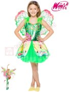 Winx Club Flora Bloomix Kostümü Çocuk Kıyafeti Lüks