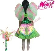 Winx Club Flora Bloomix Kostümü Çocuk Kıyafeti Lüks