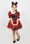 Minnie Mouse Kostümü Mini Fare Kıyafeti Lüks
