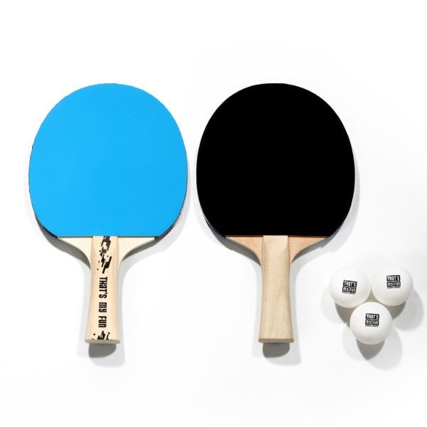 Masa Tenisi Seti 101 Mavi ve Siyah (2 Raket + 3 Top)
