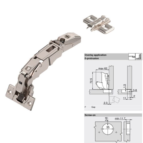 BLUM 71T7550 CLİP TOP 155 0 AÇILI MENTEŞE