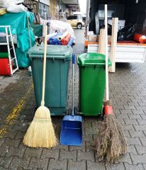 Plastik Yeşil Çöp Konteyner 120 LT (4 adet)