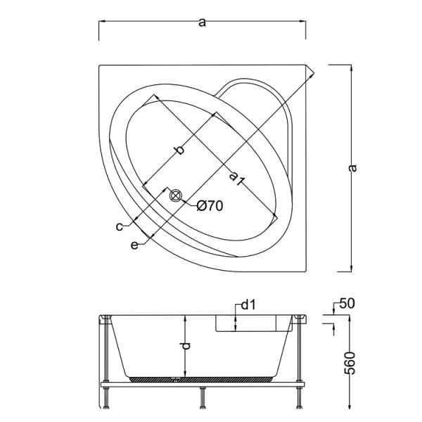 130 X 130 JAKUZİ OVAL SARDİSE