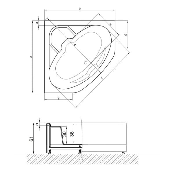 150 X 150 JAKUZİ OVAL LİDYA