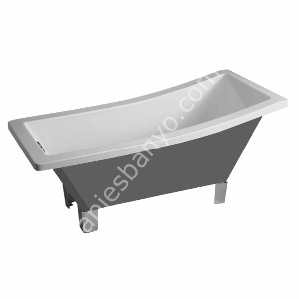 172 x 76 AYAKLI KÜVET GRİ BEYAZ