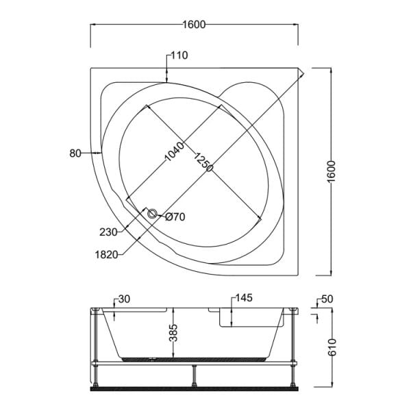 160 X 160 OVAL KÜVET LÜX MAGNESİA