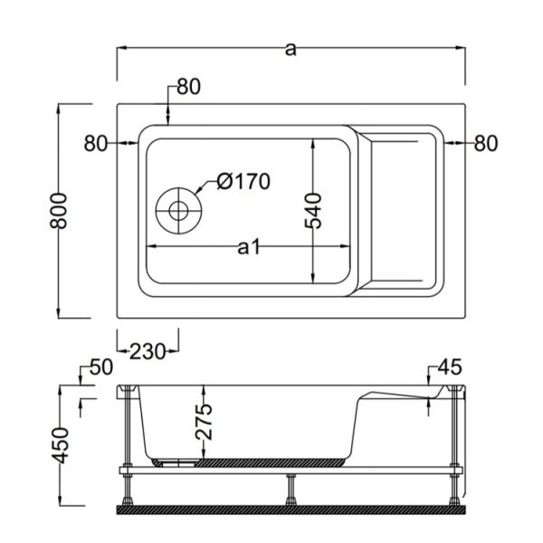 120 X 80 MİNİ KÜVET LÜX