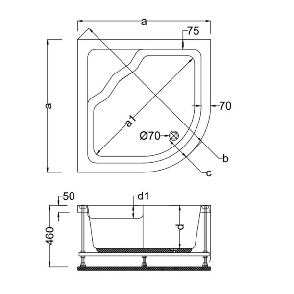 100 X 100 MİNİ KÜVET LÜX OVAL
