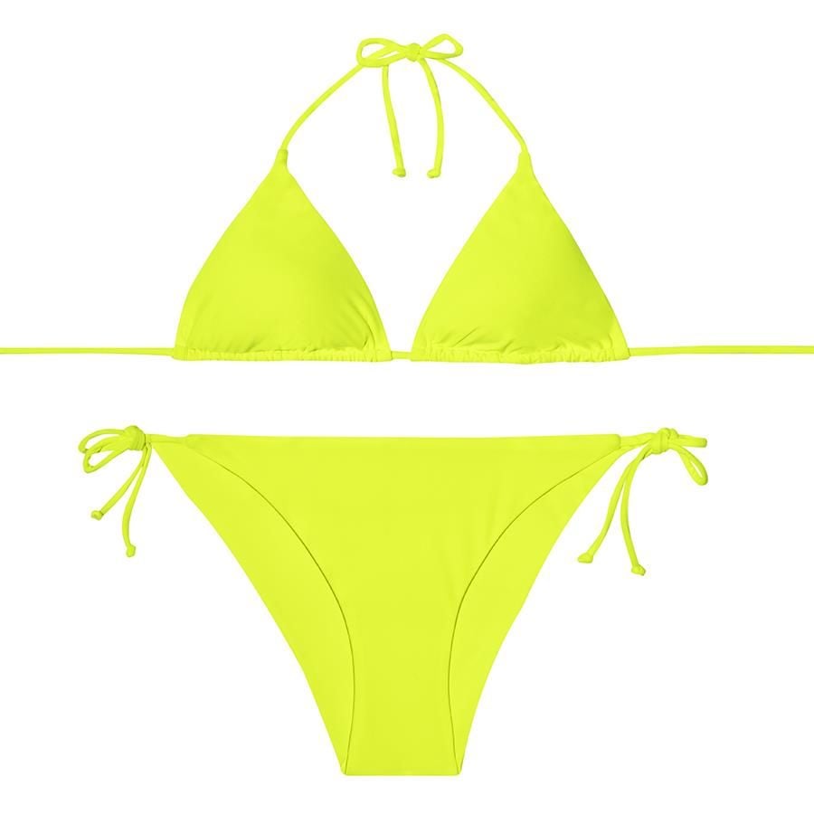 Neon Yellow Bikini - Triangle
